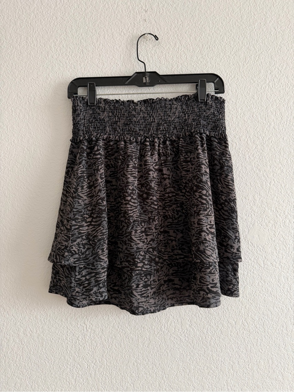 Rails Addison Skirt Charcoal Animal Print Cheetah size Medium